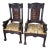 19th Century Pair of American Carved Oak Chairs For Sale