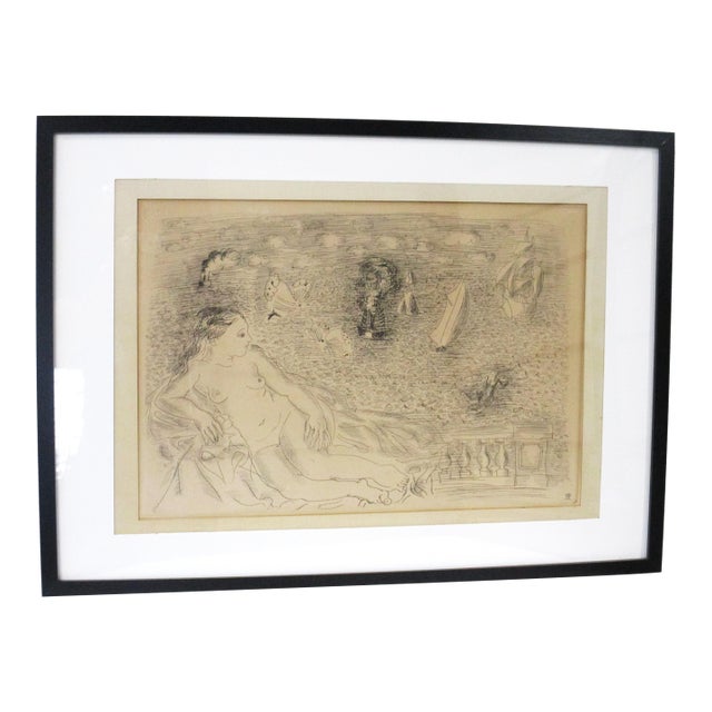 After Raoul Dufy Reclining Nude French Etching by Chalcographic Du For Sale