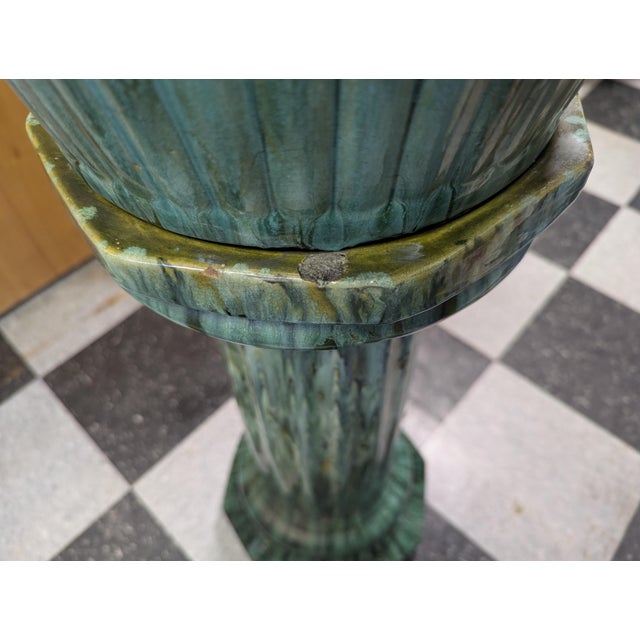 Vintage Urn on Pedestal For Sale - Image 4 of 6
