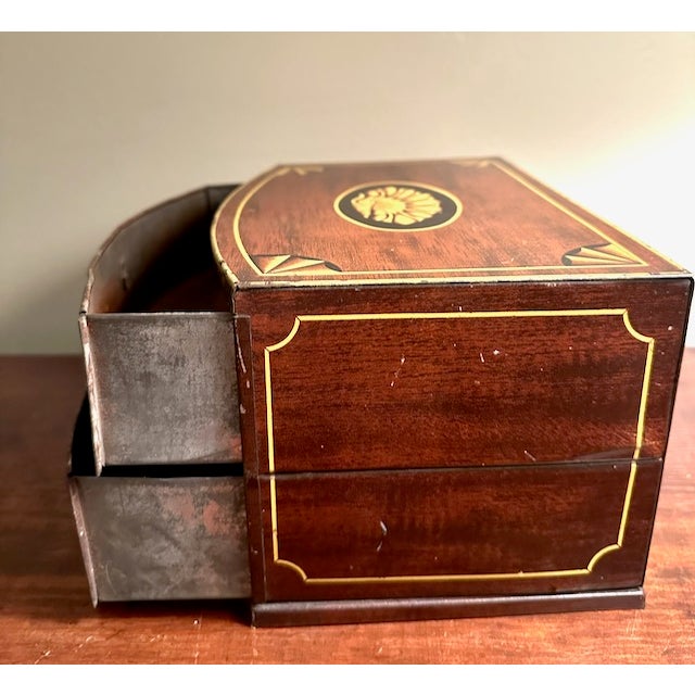 Antique Two-Drawer Confectionary Tin From Scotland For Sale In Charlotte - Image 6 of 8
