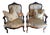 Antique Upholstered Louis XV Armchairs - a Pair For Sale