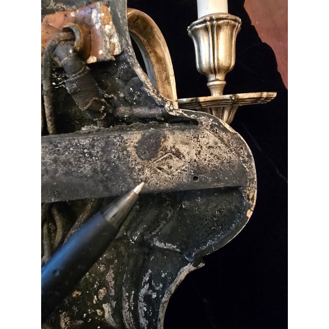 Silver Antique 1900s Signed E F Caldwell & Co Sconce For Sale - Image 8 of 10