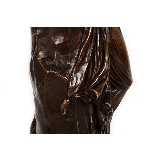French Antique Bronze Sculpture of “Sapho” by Jean-Baptiste Clesinger Ca. 1875 For Sale - Image 16 of 18