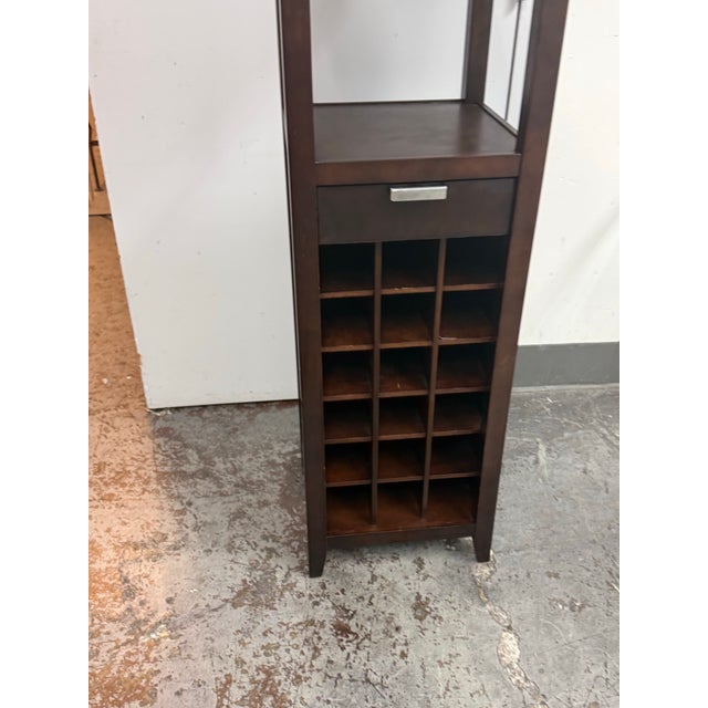Contemporary Crate & Barrel Madison Wine Tower For Sale - Image 3 of 12
