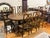 French Provincial Century Furniture Vintage French Provincial Oak Parquet Extension Dining Table + Chairs, Set For Sale - Image 3 of 12
