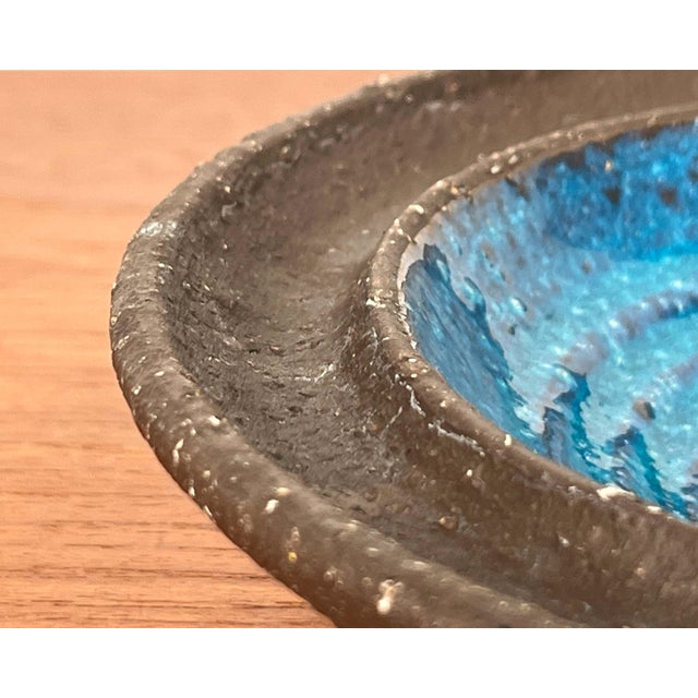 Mid-Century Modern Danish Studio Pottery Bowl Ulrik Lundbergh Ebeltoft, Denmark, 1960s For Sale - Image 5 of 13
