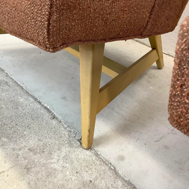 Pair Striking Mid-Century Modern Club Chairs For Sale - Image 9 of 13