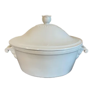 Large Antique 19th Century Kpm Berlin Porcelain Blanc De Chine Soup Tureen