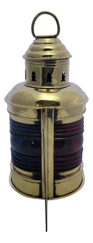 Boat Lantern with Red and Blue Lenses