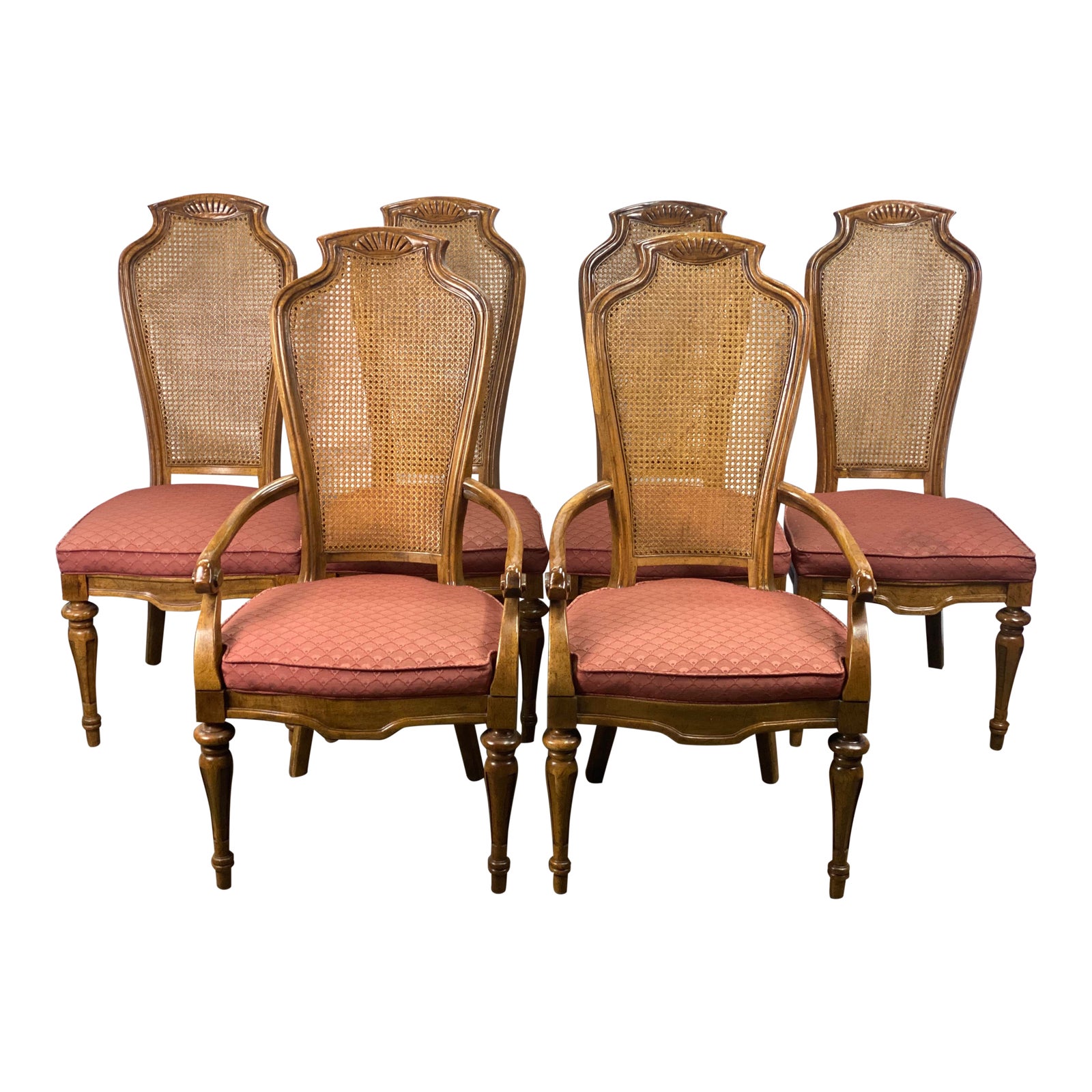 Vintage Drexel Heritage Sketchbook Dining Chairs Set of 6 Chairish