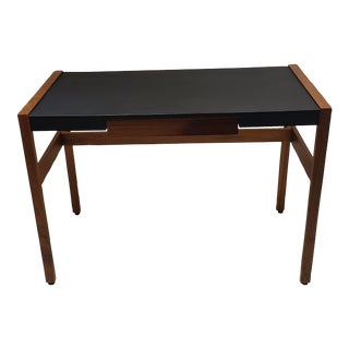 Jens Risom Walnut Leather Desk for Dwr For Sale