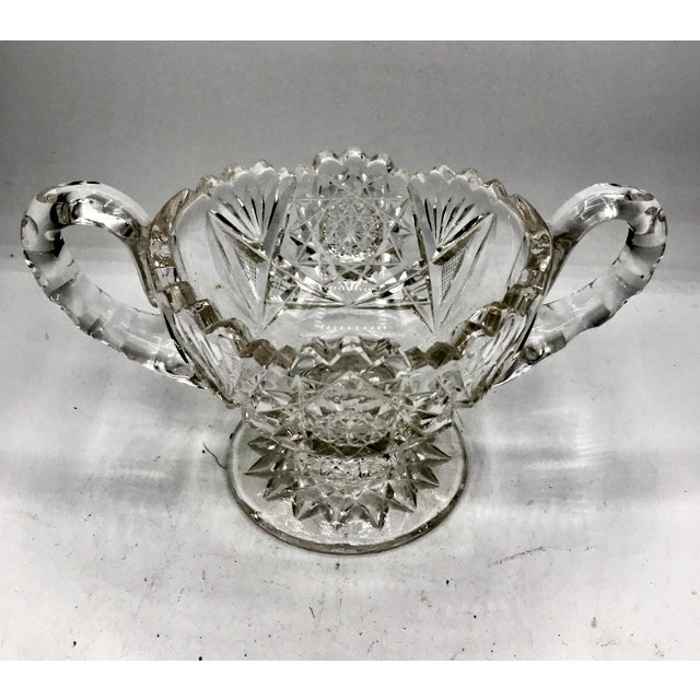 Late 19th Century American Brilliant Period Cut Crystal Pedestal Sugar Bowl For Sale In New York - Image 6 of 7