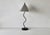 1980s Memphis School Style Squiggle Lamp Black Table Lamp Silver Cone Shade Vintage Post Modern For Sale - Image 10 of 16