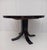 Black Wooden Round Extendible Table, 1960s For Sale - Image 8 of 10