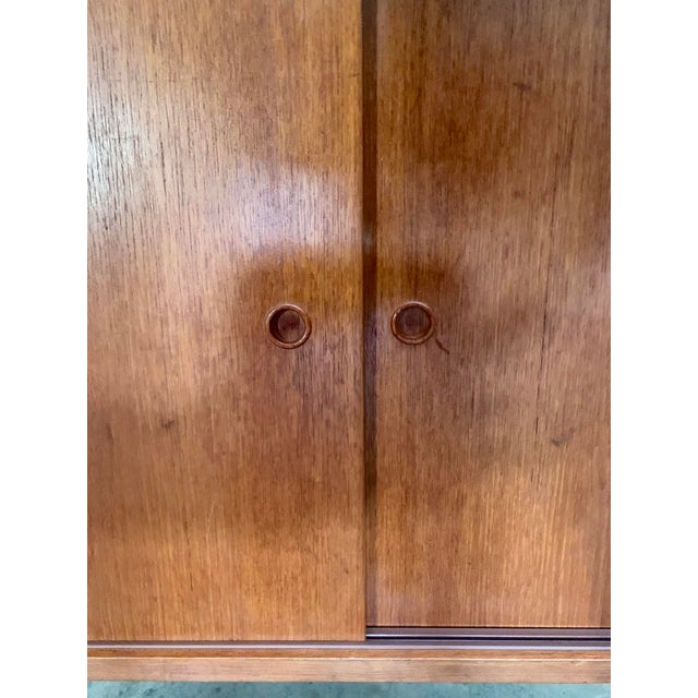Brown 1960s Mid-Century Danish Vintage Teak Credenza For Sale - Image 8 of 10