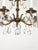 Antique 5 Light Adorable Dainty Petite Brass Cut Lead Glass Crystal Chandelier For Sale - Image 12 of 12