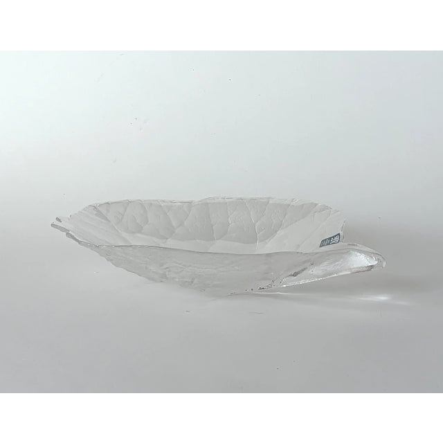 1970s Leave Glass Bowl by Mats Jonasson for Maler AS, 1970s For Sale - Image 5 of 6