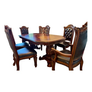 Acme Attributed Vendome Double Pedestal Dining Table For Sale