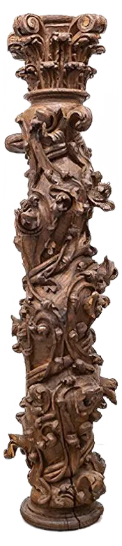 Corinthian Column in Baroque Style