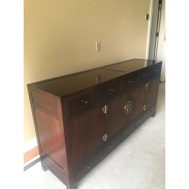 Baker Milling Road Mahogany Ming Sideboard With Hidden Compartments