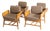 Armchairs, France, 1970s, Set of 4 For Sale