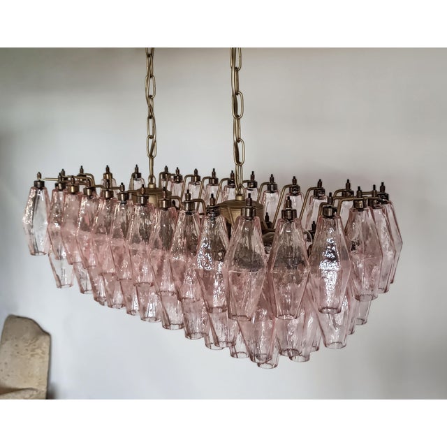 Glass Murano Poliedri Chandelier by Carlo Scarpa, 1990 For Sale - Image 7 of 18