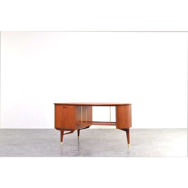 Mid-Century Modern Organic Teak Desk from Sola Møbler, 1960s For Sale - Image 9 of 17