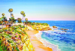 California. Beach.Ocean 6. Original Contemporary Painting