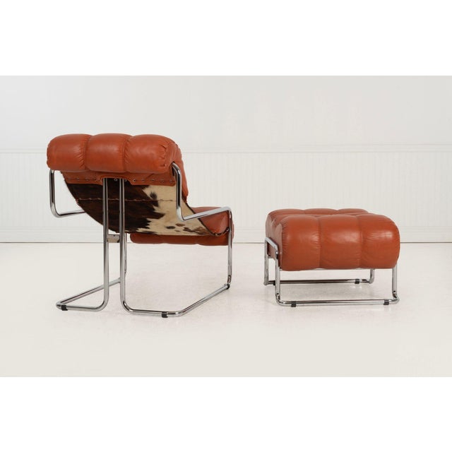 Guido Faleschini for Mariani “Tucroma” Lounge Chair & Ottoman, Italy c.1960 For Sale - Image 14 of 17