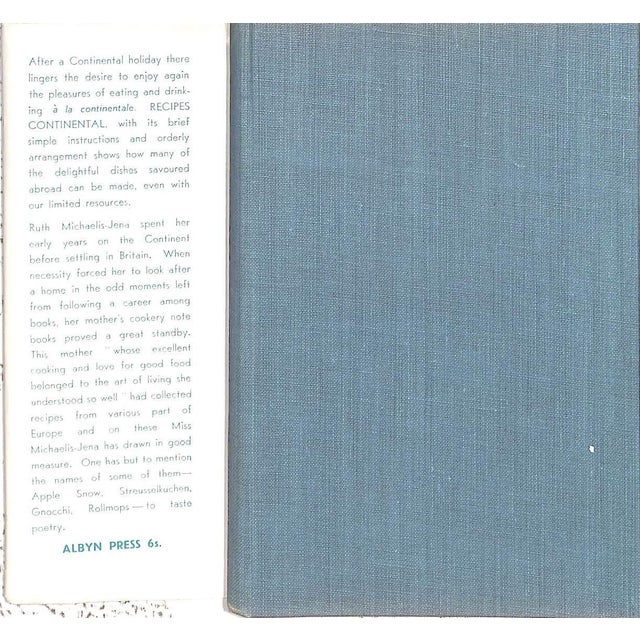 Traditional "Recipes Continental" 1949 Michaelis-Jena, Ruth [Collected By] For Sale - Image 3 of 10