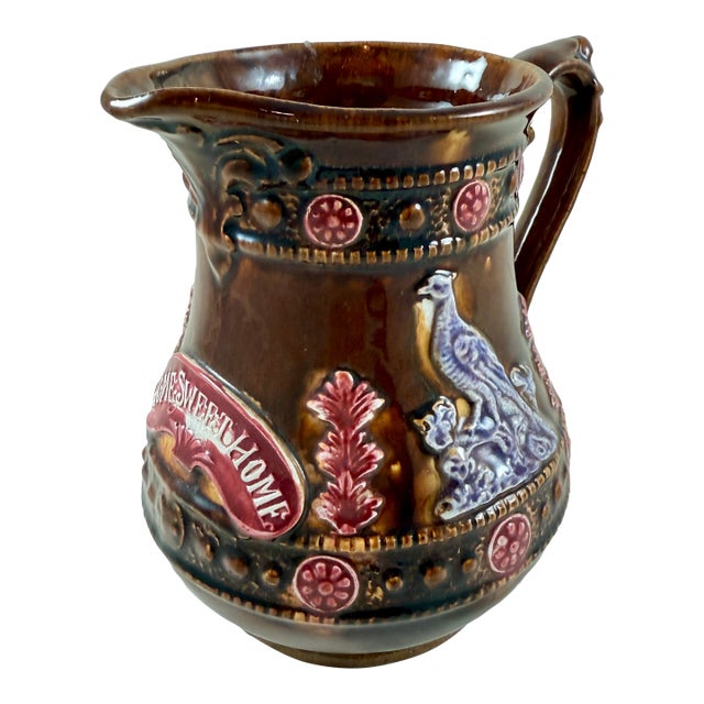 English Measham Bargeware Home Sweet Home Jug For Sale