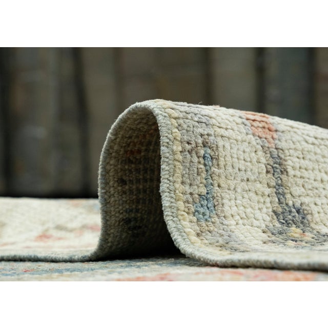 Blue Turkish Oushak Runner Rug 2'3" x 5'10" #17551 For Sale - Image 8 of 8