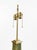 Original Warren Kessler 1960s obelisk table lamp made of solid brass. The exquisite lamp features a double light cluster...