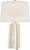 Transitional Thomas O'Brien by Visual Comfort Signature Sierra Buffet Lamp in Plaster White with Linen Shade For Sale - Image 3 of 3