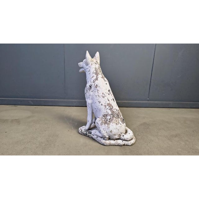 Vintage Concrete Guard Dog Sculpture, 1960s For Sale - Image 6 of 15