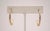 Mid 20th Century Pair of 18 Karat Gold Textured Hoops For Sale - Image 5 of 7