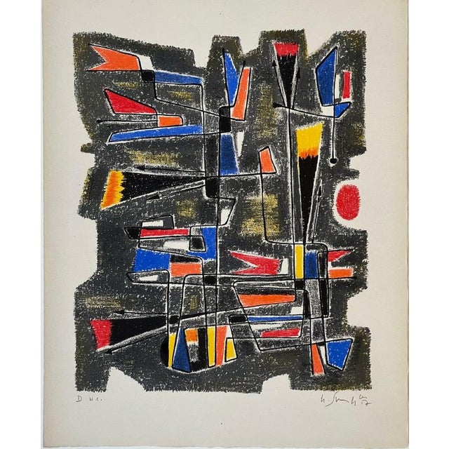 Lithograph, 1957 Handsigned by the artist in pencil and annoted "HC" Publisher : Galerie de France (Paris) Printer :...