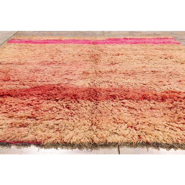 Vintage Beni M'Guild Moroccan Rug, 06'11 X 08'03 For Sale - Image 9 of 10