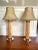 1970s Mid Century Pencil Reed Chrome Table Lamps- a Pair For Sale - Image 11 of 13