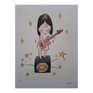 After Nara Yoshitomo, Guitar Girl, 1990s, Limited Edition Lithograph