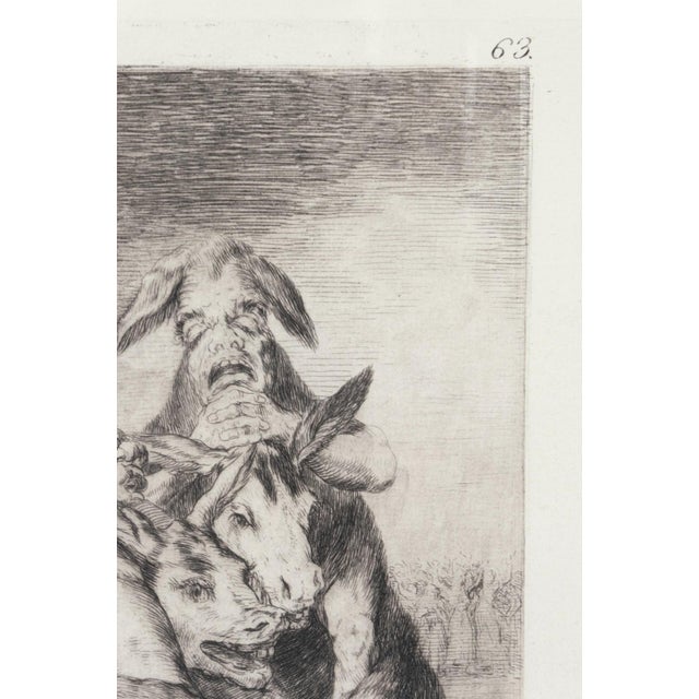 Spanish Francisco Goya - Miren Que Grabes! (From Los Caprichos), 1799 / 1868 Etching For Sale - Image 3 of 10