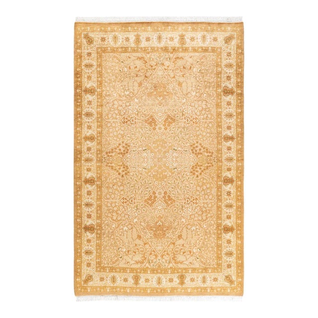 Brown Mogul, One-of-a-Kind Hand-Knotted Area Rug in Brown, 4' 8" x 7' 5" For Sale - Image 8 of 8