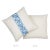 Contemporary Schumacher Ashoka 16" Pillow in Ivory & Blue For Sale - Image 3 of 4