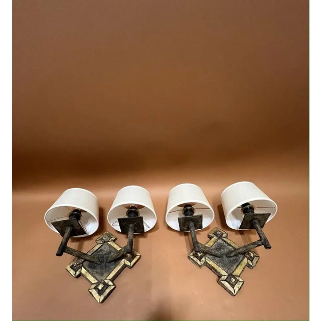 Wall Lights in Resin from Line Vautrin, France, 1960s, Set of 2 For Sale - Image 6 of 12