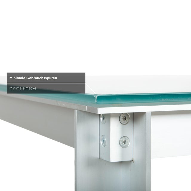 Atavola Glass Satin Dining Table Silver from B&B Italia / C&B Italia For Sale - Image 6 of 12