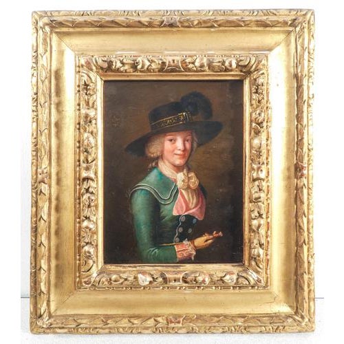 Portrait of a Young Woman, 1800s, Oil on Panel, Framed For Sale - Image 14 of 14
