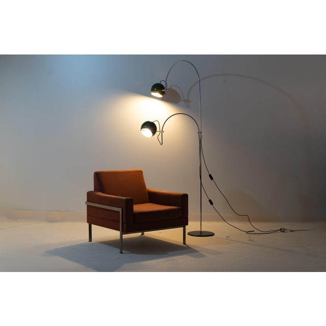 Mid-Century Space Age Double Arc Eyeball Floor Lamp from Gepo, 1960s For Sale - Image 16 of 17