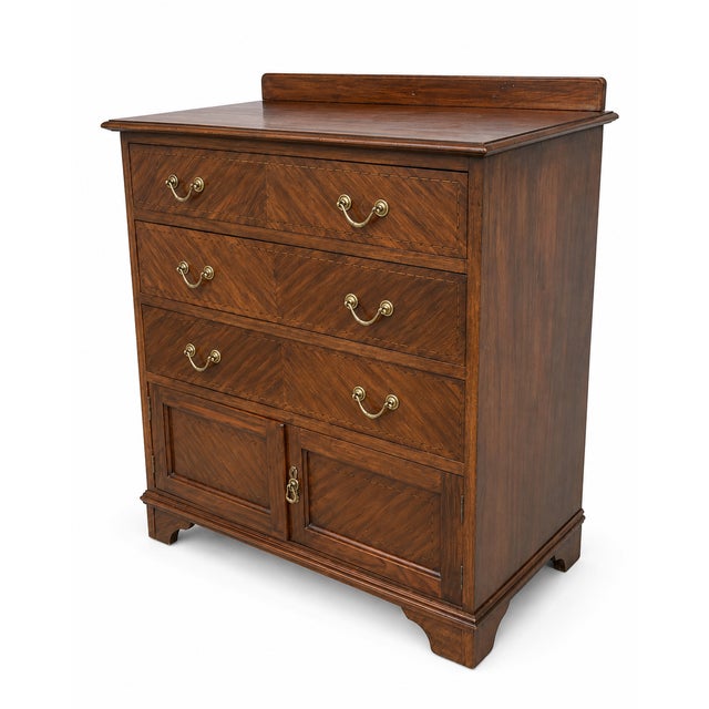 Wood 19th Century Chippendale Georgian Commode, 1920s For Sale - Image 7 of 11
