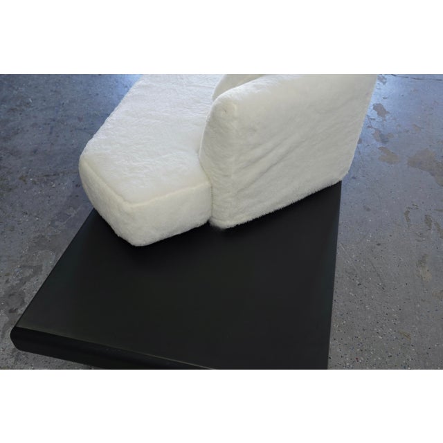 White Mid-Century Custom Made 1950s Black & White 11ft Sofa in the Style of Adrian Pearsall For Sale - Image 8 of 11