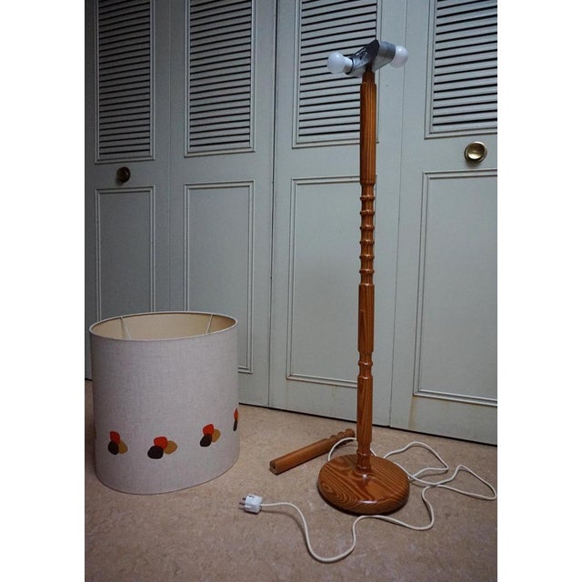Mid-Century Scandinavian Pine Floor Lamp by Temde, 1960s For Sale - Image 9 of 18